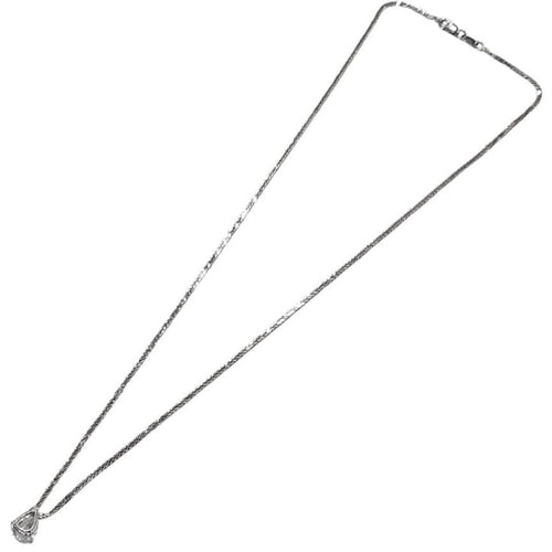 Collier Pendentif et collier diamant poire 0,75 ct en or blanc 18k 58 Facettes Q387B