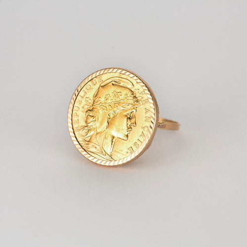 Bague Bague Napoléon or jaune 58 Facettes