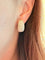 Boucles d'oreilles Créoles or rose avec diamants naturels 58 Facettes
