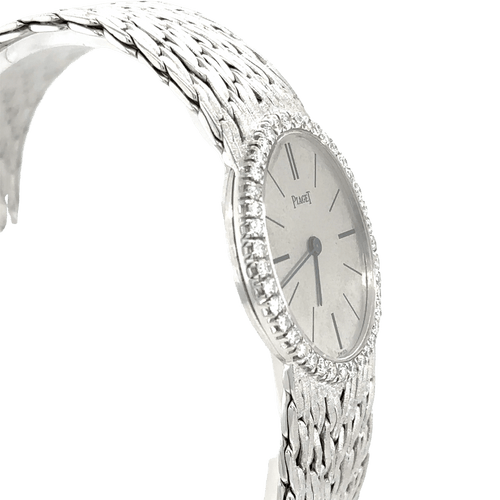 Montre Piaget - Montre Ovale en Or Blanc 58 Facettes 1.0000126/1