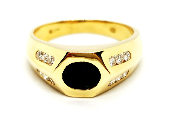 Bague 63 Bague Or jaune Saphir, Diamant 58 Facettes 1242237CN