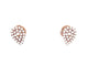 Boucles d'oreilles boucles d'oreilles DJULA grandes poires or rose 18k et diamants 0.34cts s 58 Facettes 269783