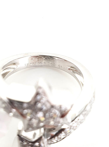 Bague 51 Bague CHANEL "COMÈTE" en or gris 58 Facettes