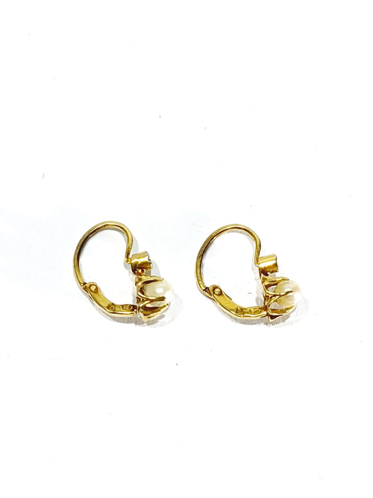 Boucles d'oreilles Paire de boucle d'oreille en or et perles 58 Facettes