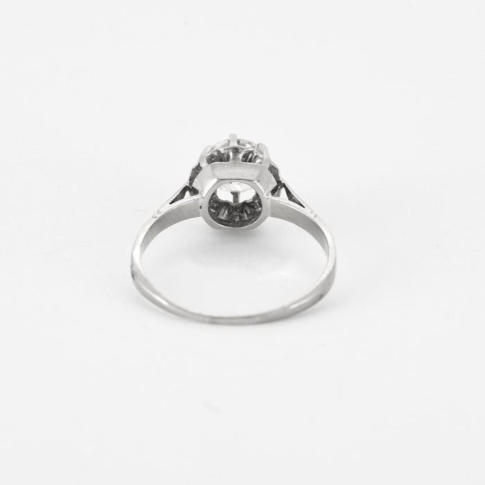 Witgoud en diamanten solitaire