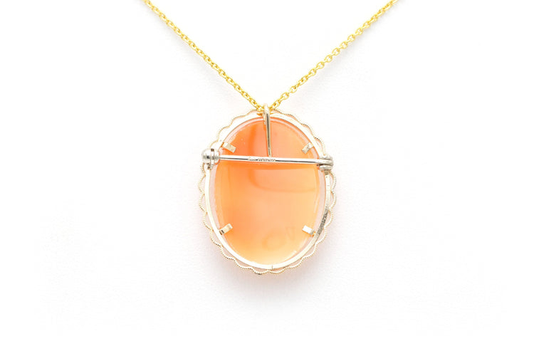 Pendentif Pendentif années 50 or jaune, camée 58 Facettes B706