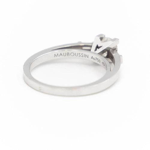 Bague 53 Mauboussin Bague Solitaire Courtisane Or blanc Diamant 58 Facettes 2057826CN