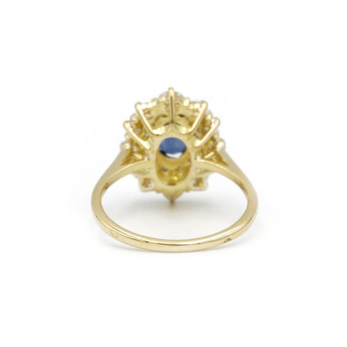 Bague 50 Bague or saphir diamants 58 Facettes 240365R