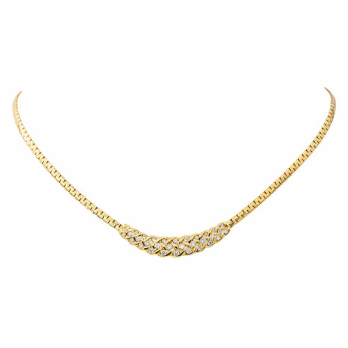 Collier Collier Or jaune Diamant 58 Facettes 4196954CN