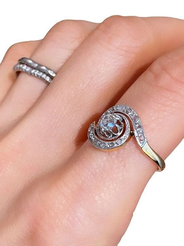 Bague 57 Bague tourbillon Belle Époque diamants 58 Facettes