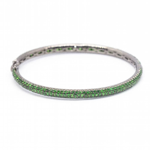 Bracelet Bracelet WERTER en Or Blanc et Tsavorites 58 Facettes D362065SO