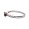 Bague 55 Bague en or blanc, rubis & diamants 58 Facettes
