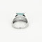 Bague 52.5 Bague or blanc, aigue marine et diamants 58 Facettes GU179