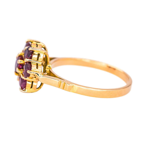 Bague 52 Bague Marguerite  Or rose Rubis 58 Facettes 4354719CN