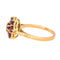 Bague 52 Bague Marguerite  Or rose Rubis 58 Facettes 4354719CN