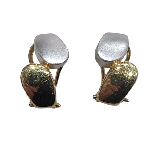 Brincos - Brincos em ouro amarelo e branco 18k 