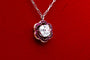 Collier Ancien collier marguerite diamant et rubis 58 Facettes 240285