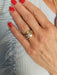 Bague 56 Bague or jaune et platine diamant 58 Facettes 090041