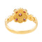 Bague 56 Bague Or jaune Perle, Rubis 58 Facettes 4061711CN