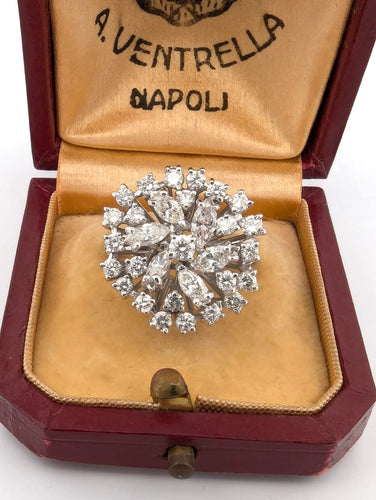 Bague 53 Bague en or blanc avec diamants 58 Facettes