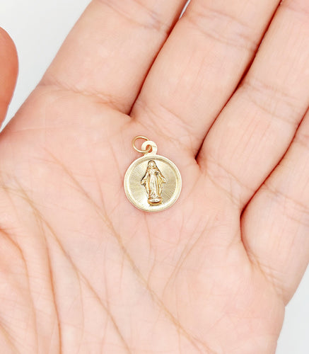 Pendentif Petite Médaille religieuse victorienne or rose 58 Facettes A05385