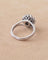 Bague 54 Bague Fleur marguerite sertie de diamants en or blanc 18 carats 58 Facettes