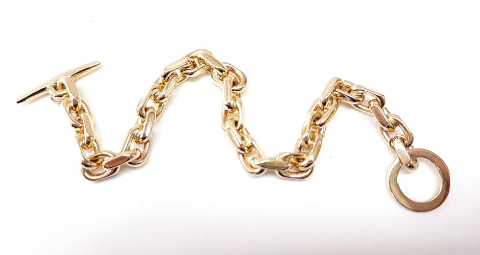 Bracelet Bracelet maille forçat or massif 58 Facettes Brac.14K-1246