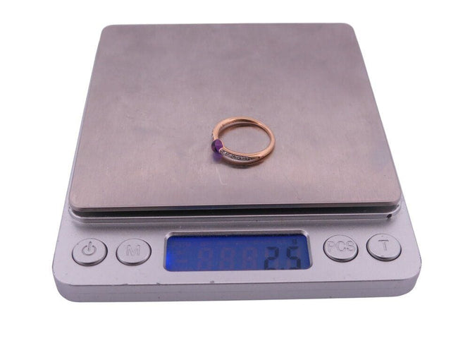 Bague 52 bague POMELLATO m'ama non m'ama amethyste 52 diamants en or jaune 18k 58 Facettes 268364