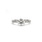 Bague 54 Solitaire accompagné - Or blanc et Diamant 1,27 cts 58 Facettes 250343R-120398R