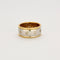 Bague Alliance or jaune, or blanc et diamants 58 Facettes LP766/13