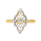 Bague 52 Bague Marquise Or jaune, Platine Diamant 58 Facettes 4615340CN