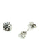 Boucles d'oreilles CARTIER. Puces d'oreille or blanc 18K et diamants 1.20ct (full set) 58 Facettes