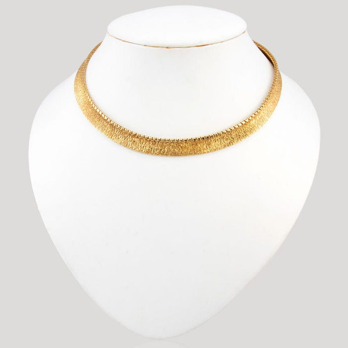 Geelgouden choker ketting uit de jaren 50