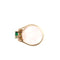 Bague 56 Bague émeraude et diamants en or jaune 58 Facettes 274