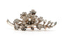 Broche Broche Art Nouveau en or jaune 18 carats et argent sertie de diamants ancienne taille et rose 58 Facettes 23169