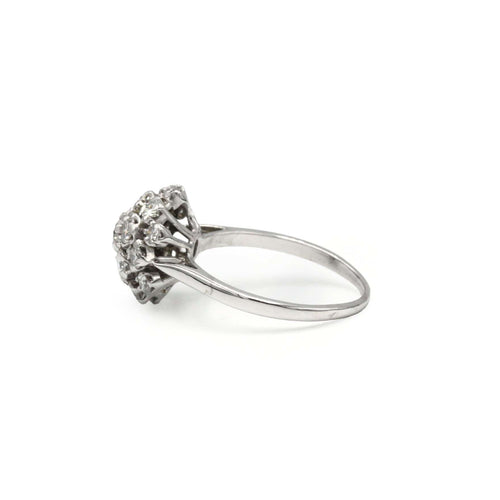 Dome Ring - White Gold & Diamonds 