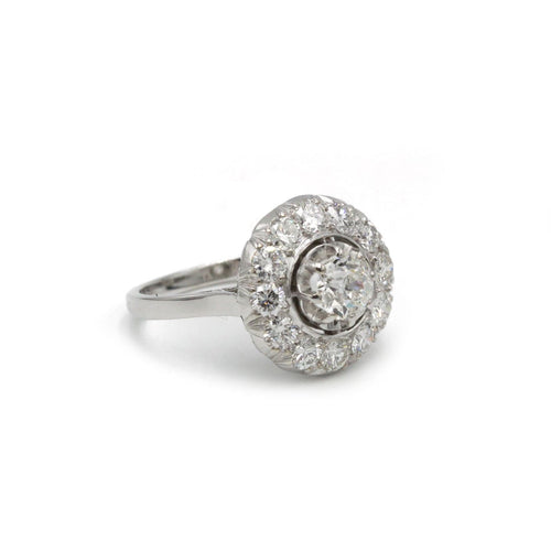 Bague 52 Bague Marguerite - Platine & Diamants 58 Facettes 250358R
