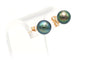 Boucles d'oreilles Boucles d'oreilles contemporaines or jaune et perles de Tahiti 58 Facettes 17713