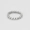Bague 53 Bague souple en or gris et diamants 58 Facettes JRW0024-53