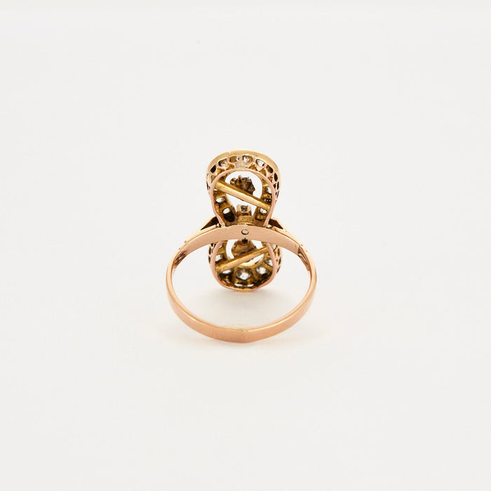 Gold and diamond infinity ring