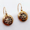 Boucles d'oreilles Dormeuses victorienne or rose, diamants sertis clos sur paillon 58 Facettes A05808
