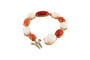 Bracelet Bracelet corail rouge et rose pale 58 Facettes 175328