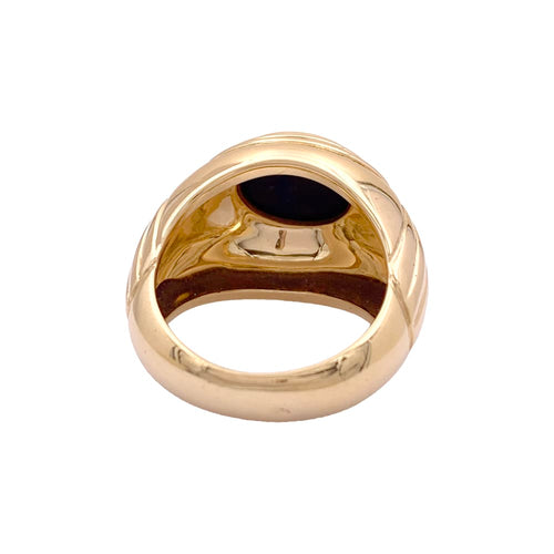 Bague 50 Bague Boucheron,"Jaïpur", or jaune, lapis-lazuli. 58 Facettes 34862