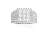 Bague 54 FRED - bague or blanc en diamants carrée 58 Facettes 237703