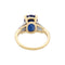 Bague 56 Bague saphir 5,86 cts, or jaune, platine, diamants. 58 Facettes 34920