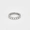 Bague 51.5 Alliance américaine en or blanc et diamants 58 Facettes COG04962