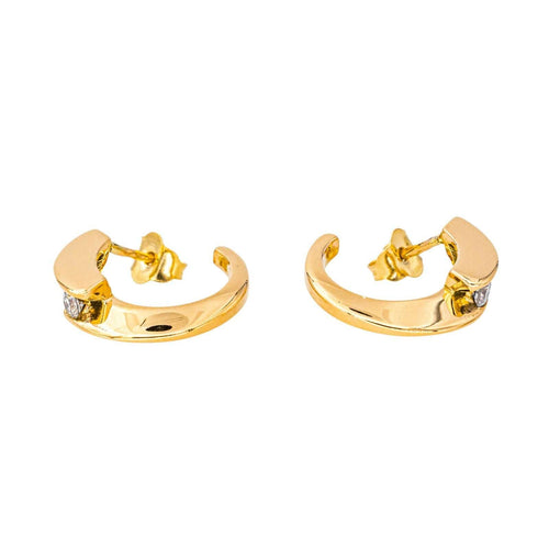 Boucles d'oreilles Boucles d'oreilles Créoles Or jaune Diamant 58 Facettes 4036397CN
