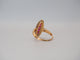 Bague 52 Bague Marquise or jaune, diamants, rubis 58 Facettes 4574