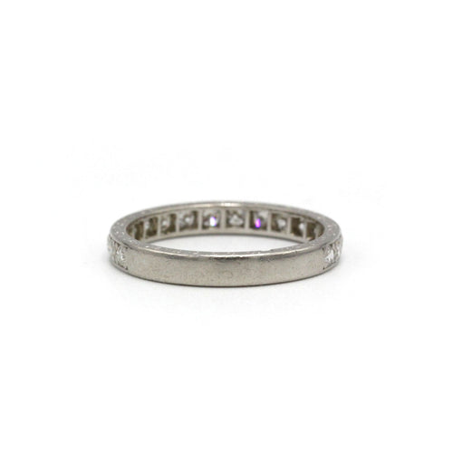 Bague 52 Demi Alliance - Platine & 0,35 carats diamants 58 Facettes 250359R