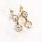 Boucles d'oreilles Boucles d'oreilles dormeuses anciennes diamants en or jaune et blanc 58 Facettes LMB-278